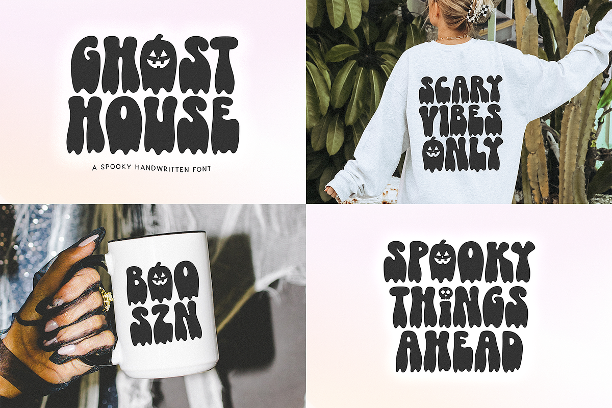 Spooky Halloween Font Bundle, a Handwritten Font by KA Designs (Photo 4 of 10)