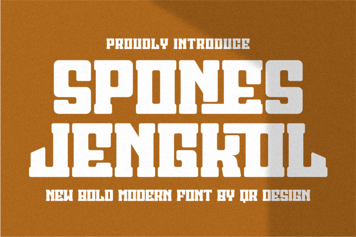 Spones Jengkol, a Sans Serif Font by QR Design Studio (Photo 1 of 7)