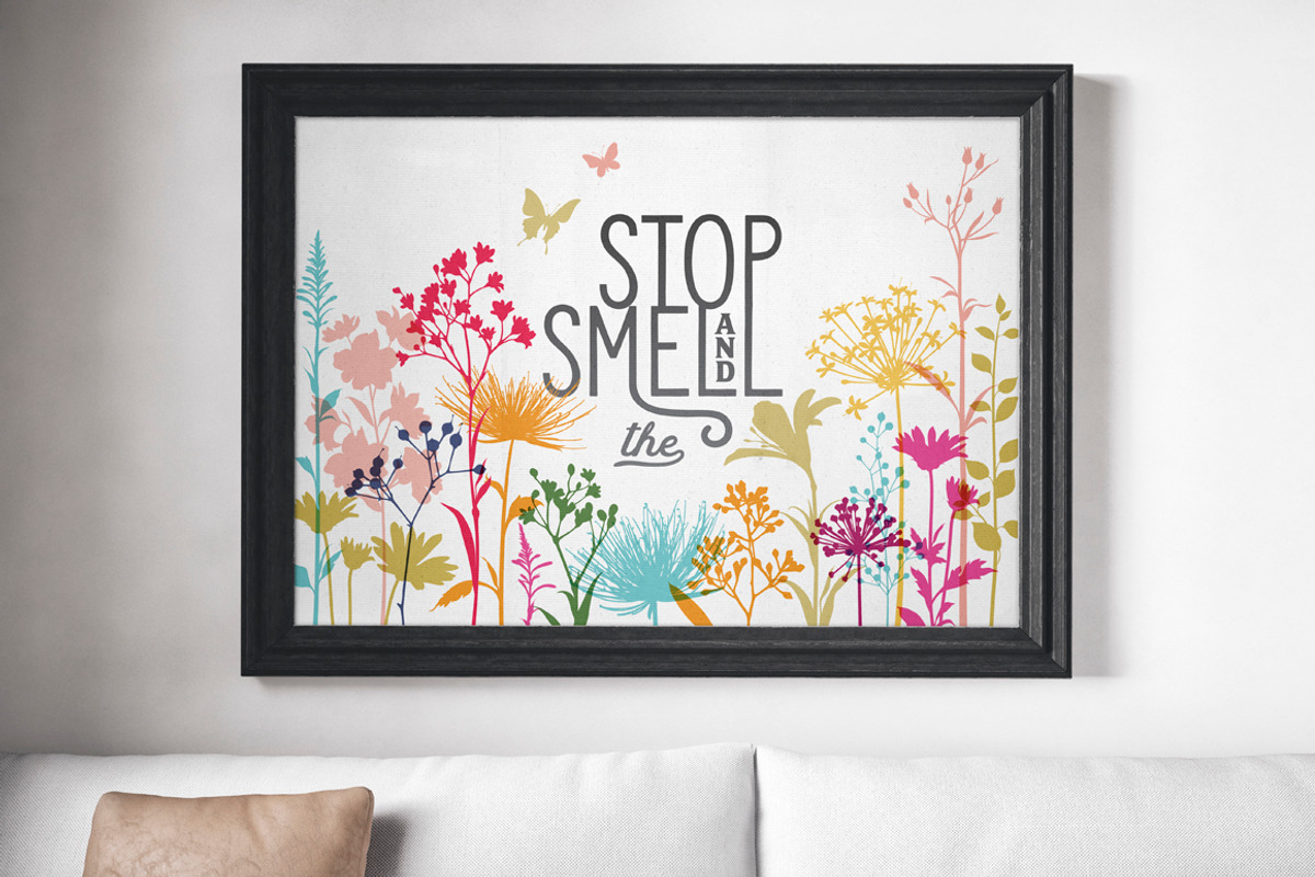 100 Flower Silhouettes, a Background Graphic by Mxtama (Photo 6 of 11)