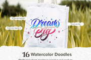 Watercolor Lettering Brush Toolbox, a Brush Add-On by Nico-Ng (Thumbnail 6 of 16)