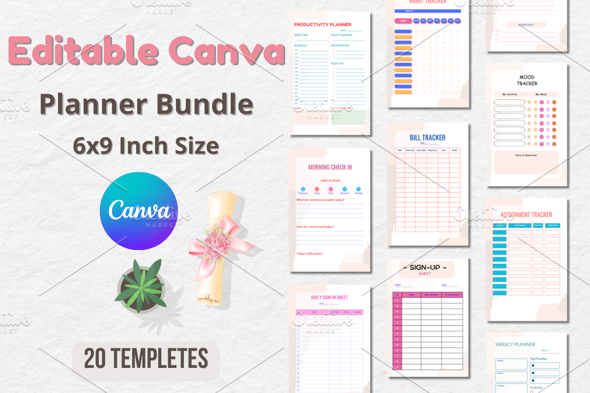 20+ Editable Canva Templetes For KDP, a Design Template by Coco Bloom (Photo 1 of 5)