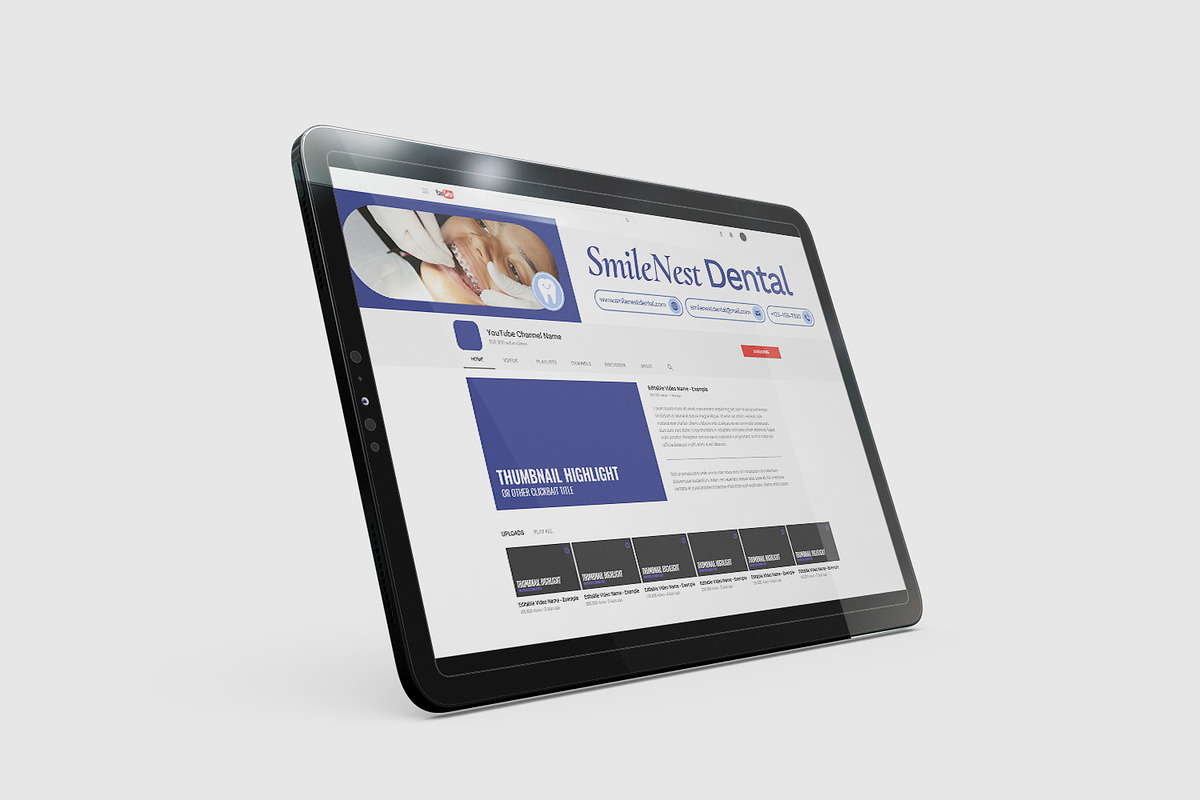 SmileNest Dental - Youtube Banner preview 2