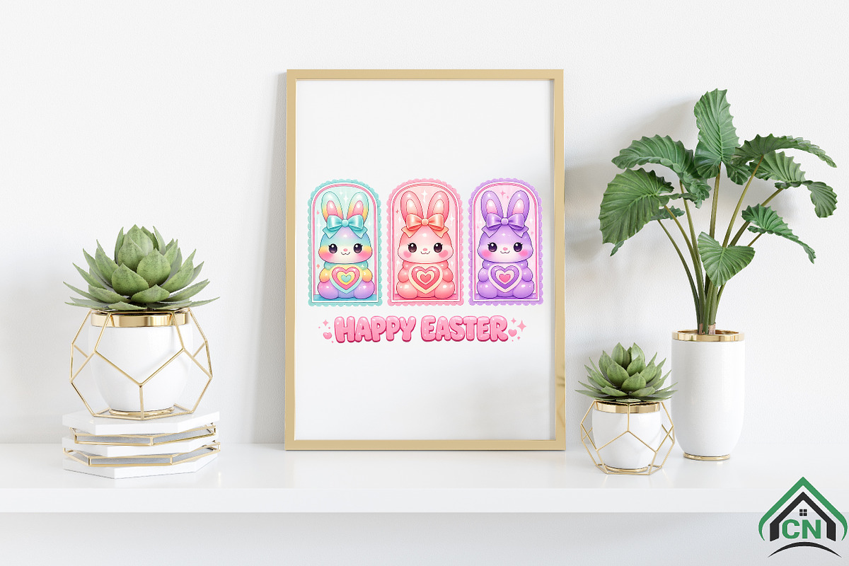 Bunny Coquette Bow PNG, Easter Bunny, an Illustration by Craft Nest (Photo 6 of 6)