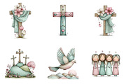 Christian Easter Clipart, an Illustration by CreationArt (Thumbnail 3 of 7)