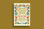 Hispanic Heritage Month Flyer, a Flyer Template by Guuver (Thumbnail 1 of 3)