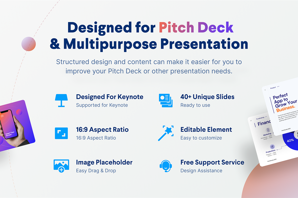 Deckly - Pitch Deck Keynote Template, a Presentation Template by Illustraly Design (Photo 2 of 9)