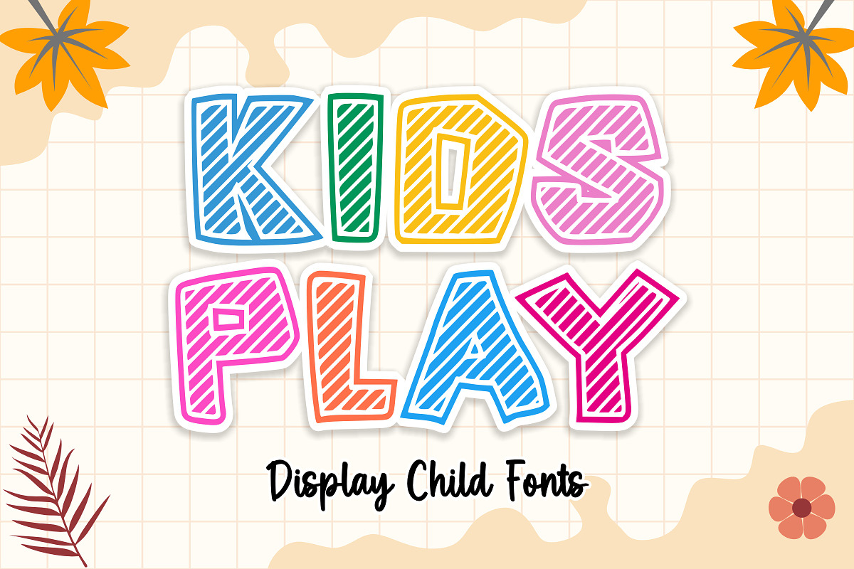 Drawing - Kids Font Types, a Font by KiddoGlyphs Studio (Photo 2 of 3)