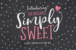 The Simply Sweet Font Duo, a Script Font by Nicky Laatz