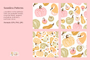 Textured Autumn Pumpkins collection, a Seasonal Illustration by Svitlana Kharchuk (Thumbnail 5 of 12)