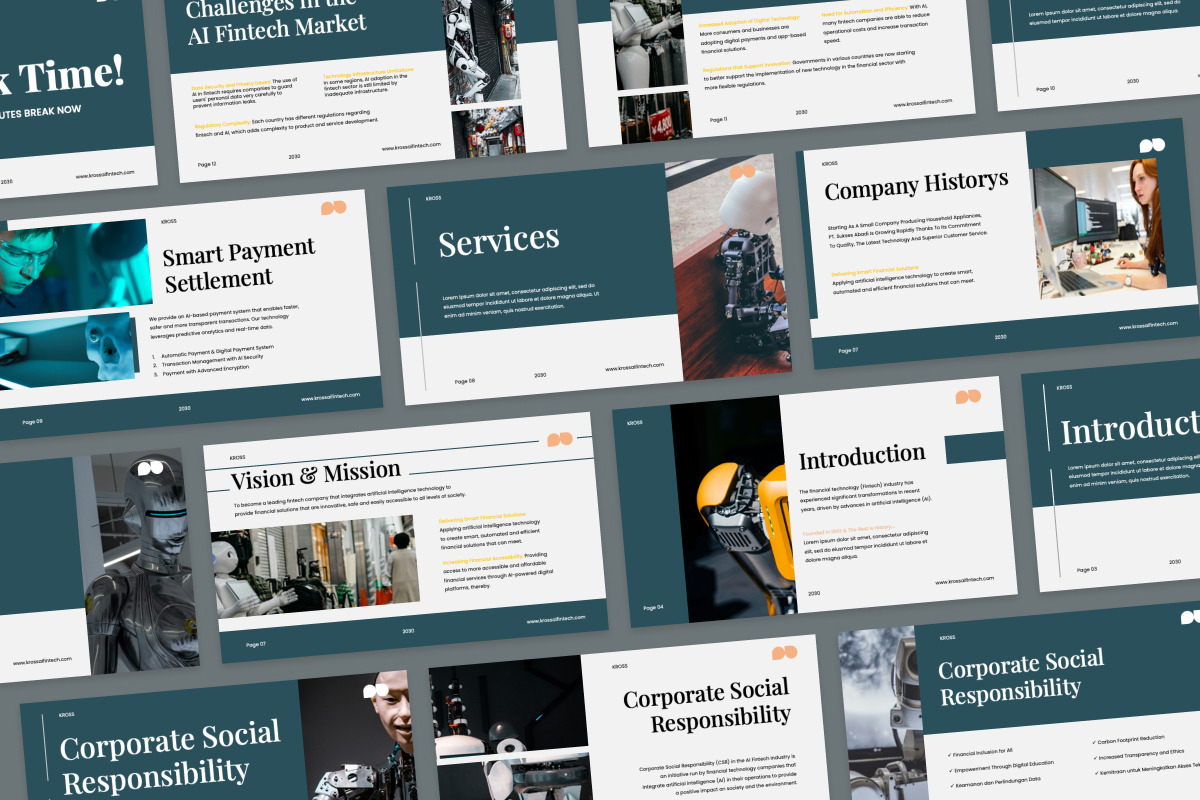 AI Fintech - Slides Presentation, a Presentation Template by twinstd (Photo 3 of 4)