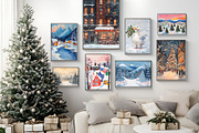 Christmas Wall Gallery Prints, a Graphic by SunnyAfternoons (Thumbnail 2 of 9)