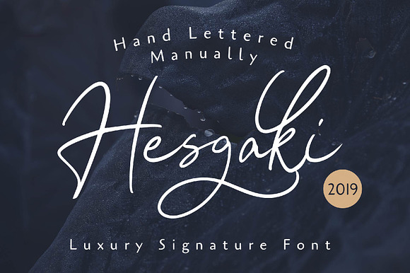 Hesgaki - Luxury Signature Font preview 7