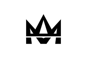 Letter M Crown Logo