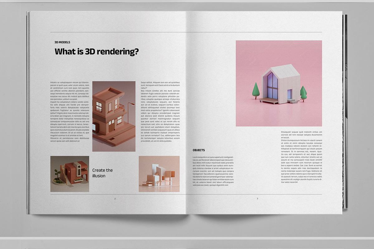 Magenta 3D Render Catalog Brochure, a Brochure Template by Boris Cupac (Photo 3 of 7)