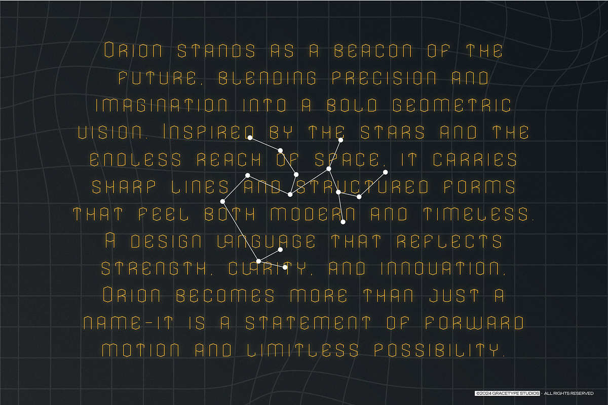Eqlarc | Futuristic Geometric, a Font by gracetype_studio (Photo 5 of 12)