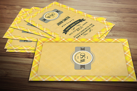 Retro Tartan Business Card
