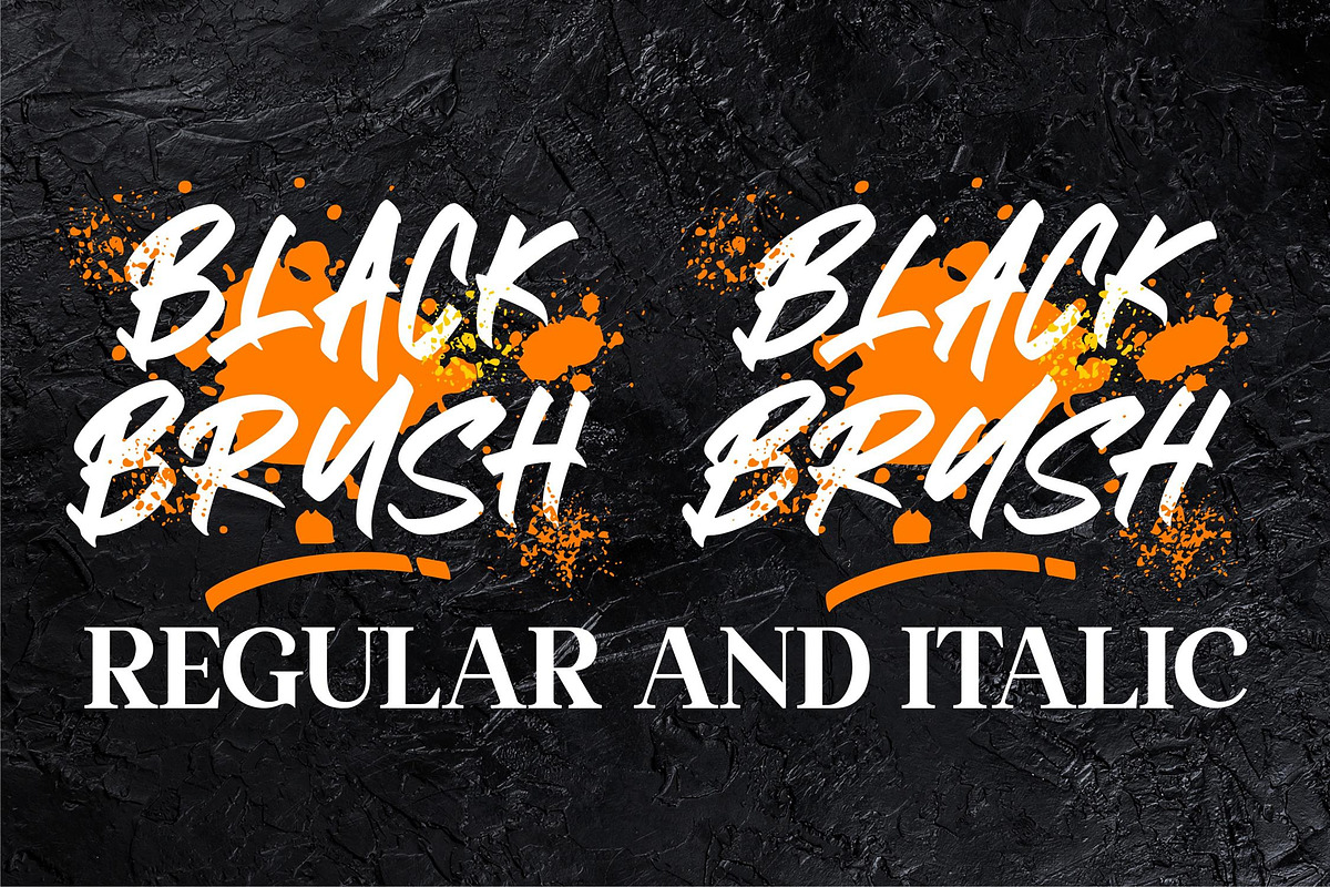 Black Brush Font LS, a Blackletter Font by GranzCreative (Photo 19 of 19)