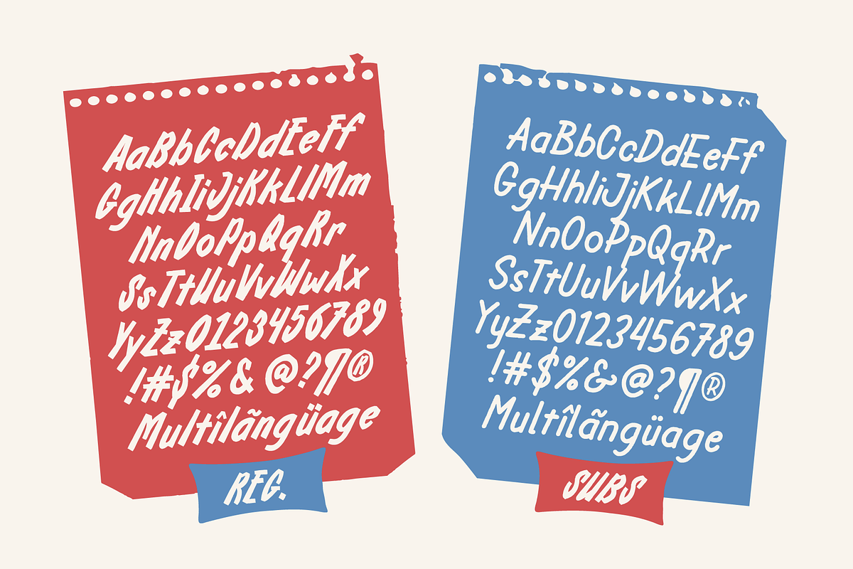 SFC Frizola Duo, a Handwritten Font by Skilline Supply Co. (Photo 6 of 9)