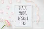 2 Floral Frame Flatlay Mockups, a Print Template by Plums Pixel Love (Thumbnail 3 of 3)