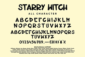 StarryWitch - Halloween Display Font