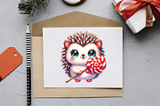 Kawaii Christmas Animals – PNG, an Illustration by RobertsArt (Thumbnail 7 of 7)