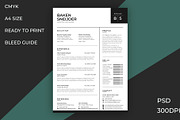 Resume/ cover letter professional, a Resume Template by kamalrawat_gd (Thumbnail 1 of 3)