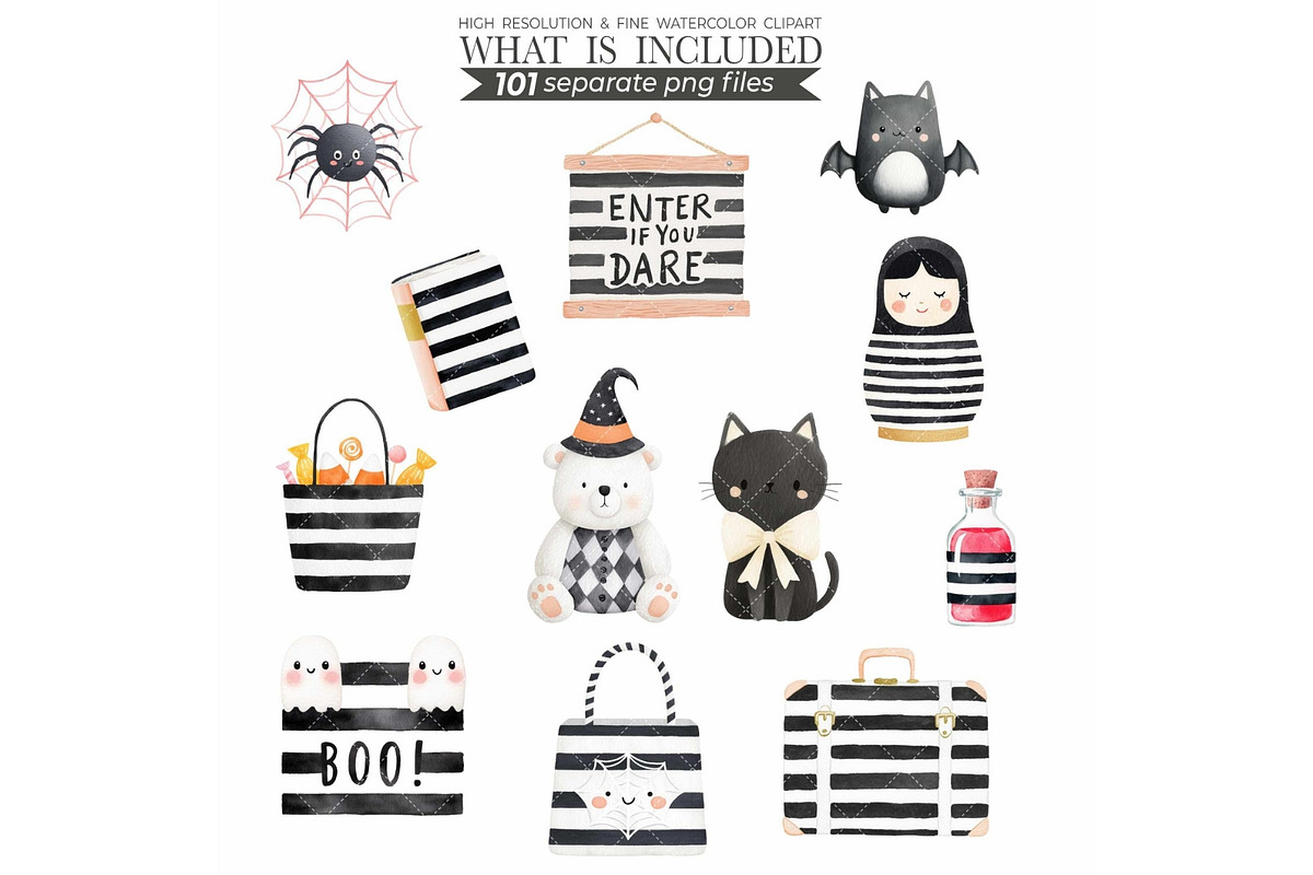 Watercolor Halloween Goose Clipart, an Illustration by CharmClipart (Photo 9 of 10)