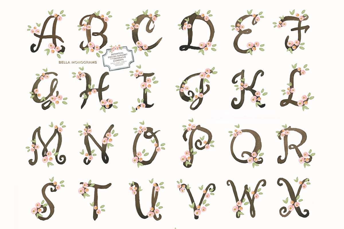 Bella Monograms & more, an Illustration by KLUGE+CO (Photo 5 of 11)
