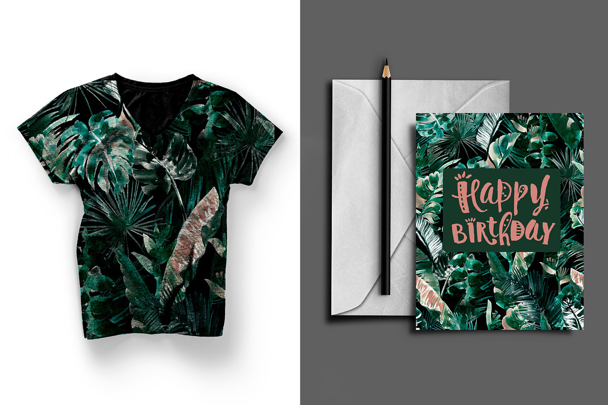 Tropical midnight patterns & motifs, a Pattern Graphic by Ivchenko design (Photo 4 of 8)