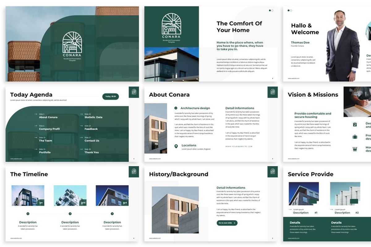 Conara - Residential Powerpoint, a Presentation Template by SlideFactory (Photo 2 of 4)