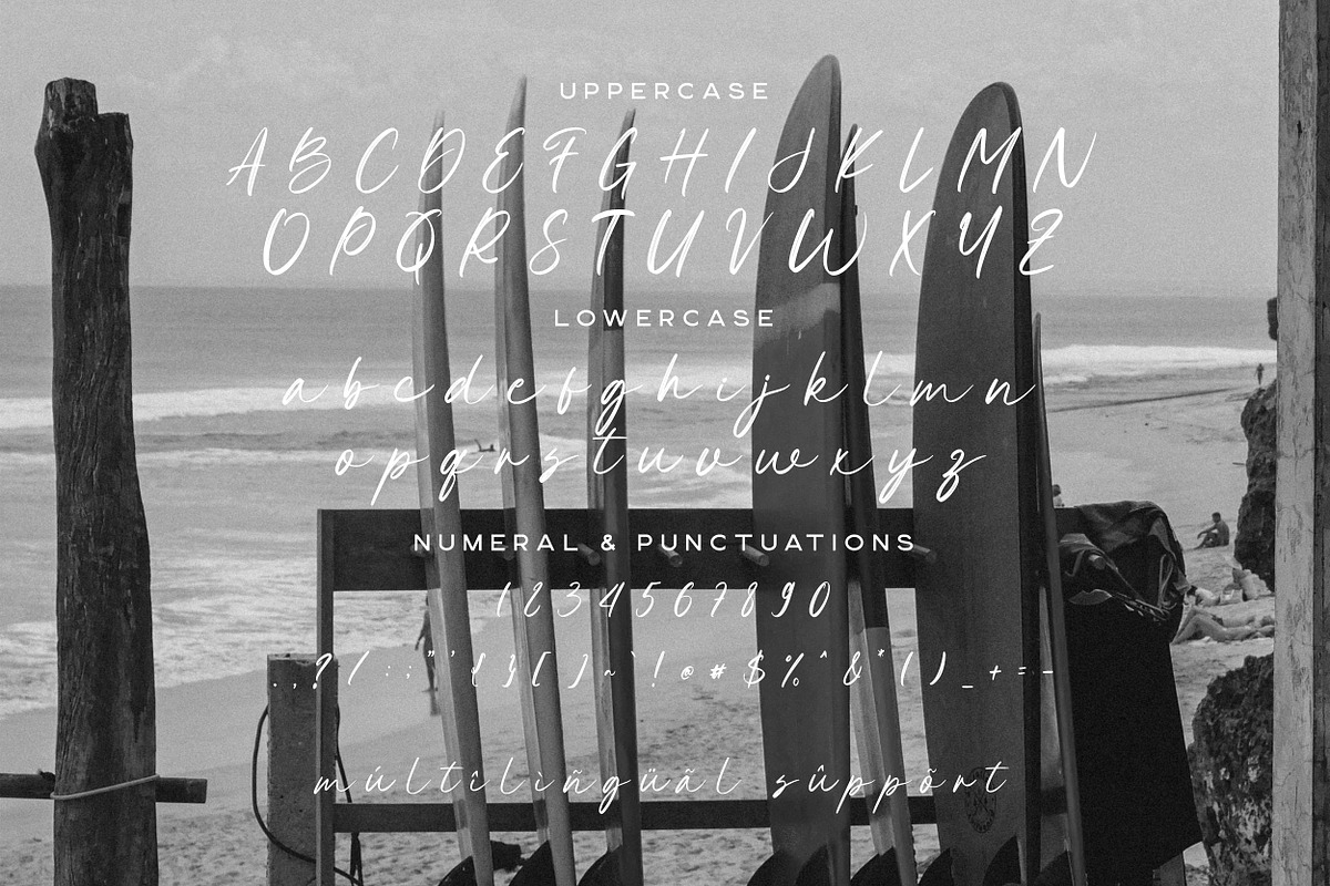 Berawa Aesthetic Brush Font, a Script Font by Hishand Studio (Photo 6 of 8)