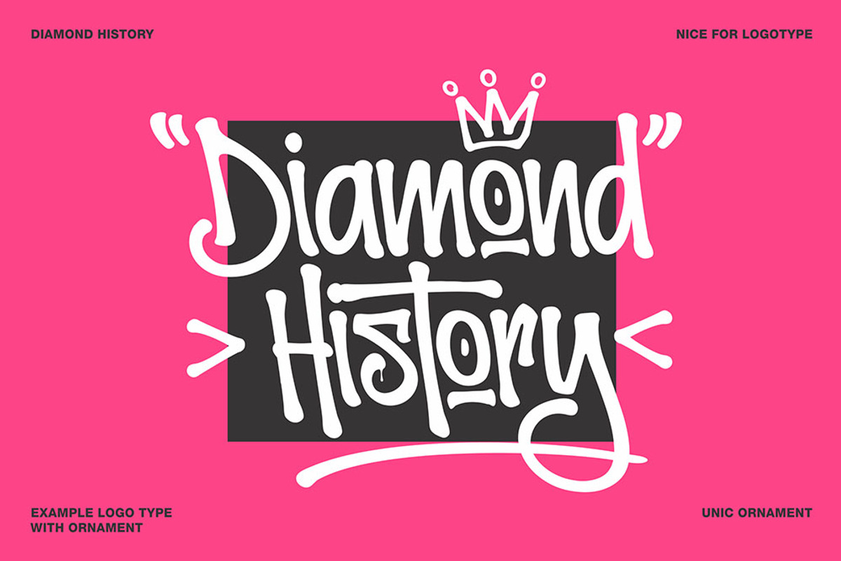 Diamond History Graffiti (font duo), a Blackletter Font by Rvq Type Foundry (Photo 1 of 7)