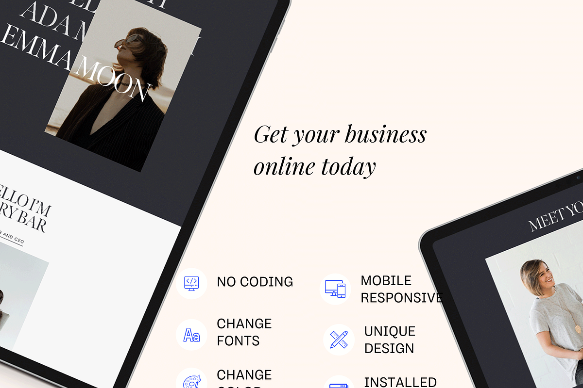 Squarespace 7.1 Template: Salon, a Websites & App Template by Kseniia_Design (Photo 6 of 10)
