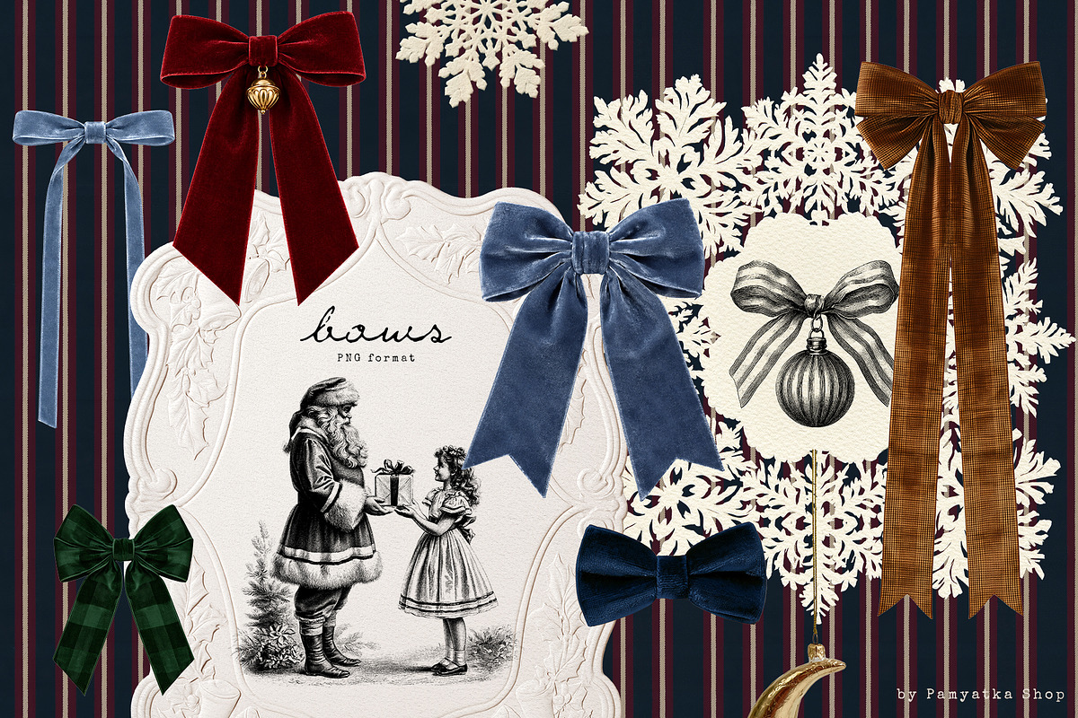 Christmas Collage & illustrations, an Object Graphic by Pamyatka Shop (Photo 12 of 15)