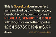 Scorekard — An imperfect sans, a Sans Serif Font by SimpleBits® (Thumbnail 6 of 7)