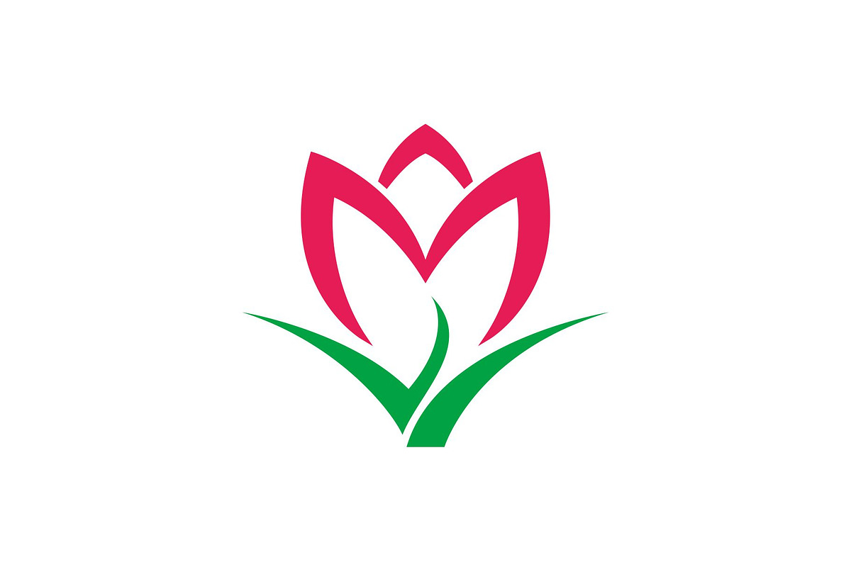 Letter M Tulip Rose Flower Logo, a Branding & Logo Template by Buqancreative (Photo 1 of 3)