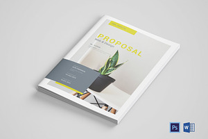 Project Proposal, a Brochure Template by retrographix