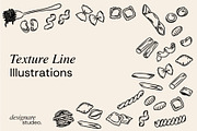 Italian Pastas Illustrations, a Decorative Illustration by ginni illustrations (Thumbnail 5 of 6)