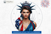 4th of july Patriotic Characters V1, a Person Illustration by ThatsDesignArt (Thumbnail 6 of 12)