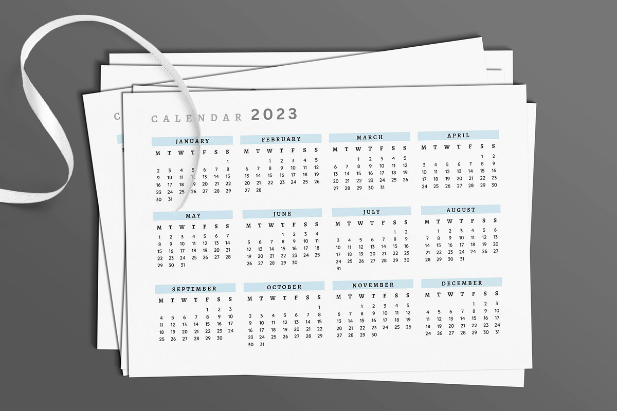 Calendar Template/Yearly Calendar, a Stationery Template by Design Zone (Photo 4 of 4)