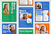 Clara - Resume Template Pack, a Resume Template by Invisual Studio (Thumbnail 3 of 7)