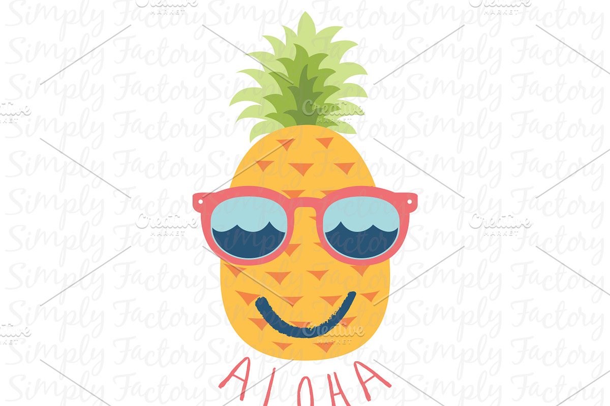 Summer Aloha Pineapple Design, an Illustration by Simply Factory (Photo 2 of 2)