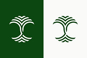 Palm Tree Monogram Elegant Line Logo, a Branding & Logo Template by Signatoro (Thumbnail 4 of 4)
