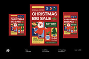 Red Christmas Sale Flyer, a Flyer Template by Neermana (Thumbnail 1 of 4)