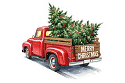 Watercolor Christmas PNG Bundle, an Illustration by DreamCafeArt (Thumbnail 9 of 10)