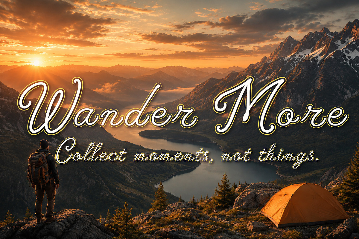 Mounta Libres - Born to Wander, a Script Font by HypeWorksCo (Photo 9 of 18)