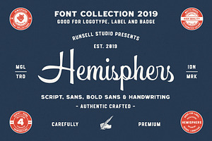 Hemisphers - Font Collection, a Slab Serif Font by Runsell Studio