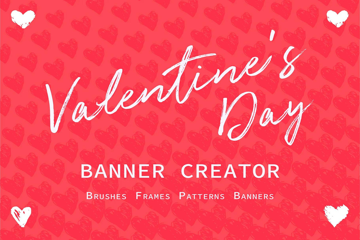 Valentines Day Banner creator, a Work Illustration by Creative Perspective (Photo 1 of 6)