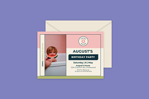 August Birthday Invitation