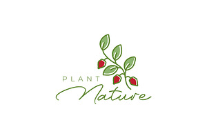 chili red plant feminine logo, a Branding & Logo Template by devastd